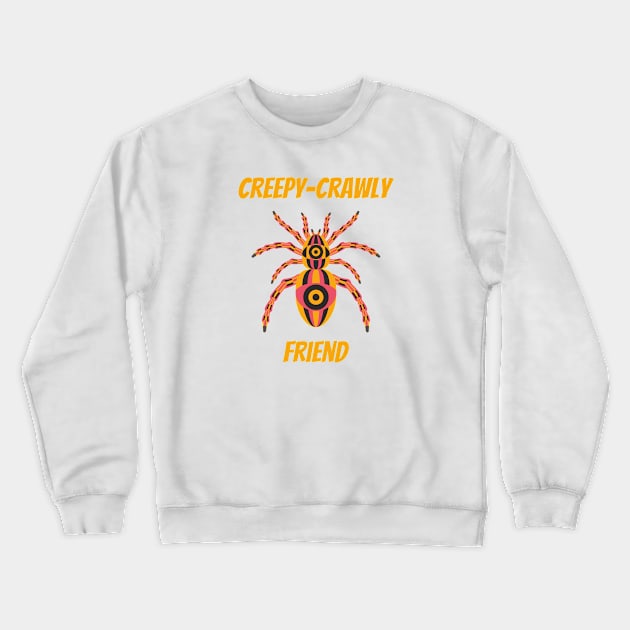 Creepy-Crawly Friend Crewneck Sweatshirt by Witty Wear Studio